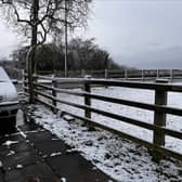 Snow in Tameside on Friday morning