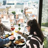 20 Stories in Spinningfields came in third on the Opentable top ten most booked restaurants in Manchester. It boasts fantastic views of the whole city from its rooftop terrace. Credit: 20 Stories