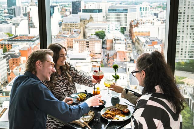 20 Stories in Spinningfields came in third on the Opentable top ten most booked restaurants in Manchester. It boasts fantastic views of the whole city from its rooftop terrace. Credit: 20 Stories