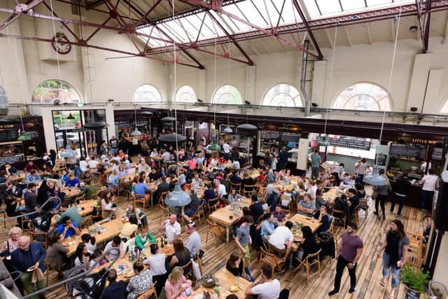 Altrincham Market opened in 2014 after a £175k renovation. It is home to 10 independent food operators. Credit: Marketing Manchester
