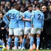 Pep Guardiola said he won’t rotate his defenders against Crystal Palace. Credit: Getty.
