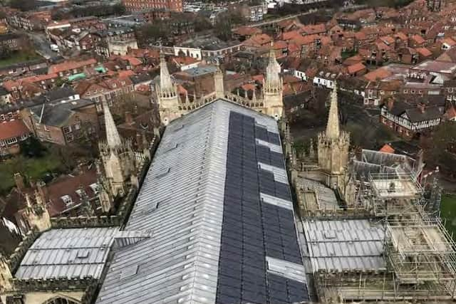 View from Central Tower of York Minster.