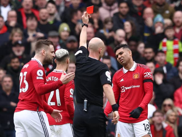 Casemiro will miss Manchester United’s next four matches. Credit: Getty.