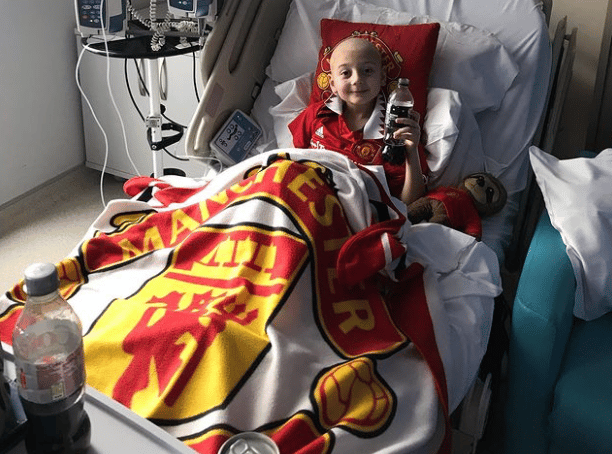 Harry has taken the Red Devils to the hospital with him during treatment