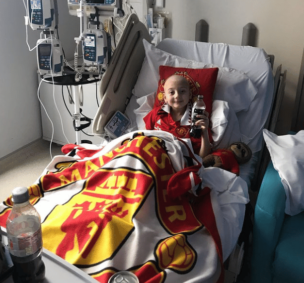 Harry has taken the Red Devils to the hospital with him during treatment