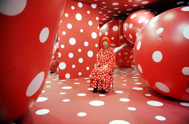 Yayoi Kusama and Dots Obsession, 1996-2011 Installation view: The Watari Museum of Contemporary Art, Tokyo. © YAYOI KUSAMA. Courtesy of Ota Fine Arts, Victoria Miro and David Zwirner.