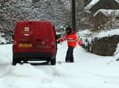 Royal Mail has issued a warning as the severe weather conditions have caused delays in some areas 