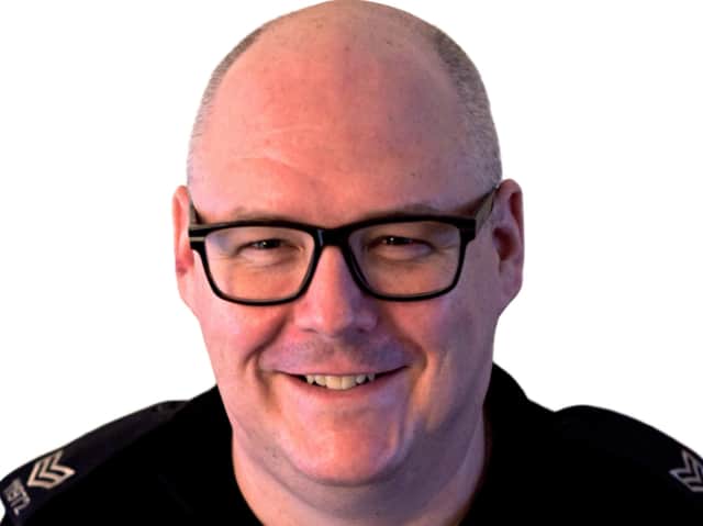 Rob Hindley, author of The Copper’s Lot, when he was a serving police officer