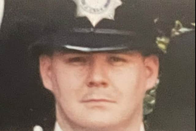 Rob Hindley during his career in the police