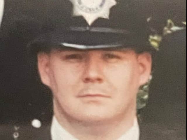 Rob Hindley during his career in the police