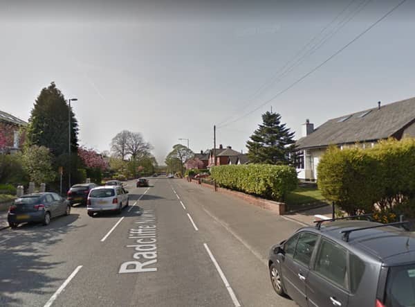 The collision occurred on Radcliffe New Road Credit Google