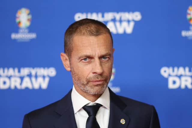 Uefa president Aleksander Ceferin has hinted there may be rule changes surrounding multi-club ownership. Credit: Getty.