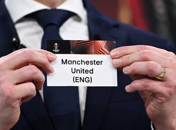 Manchester United will discover their Europa League quarter-final opponents on Friday. Credit: Getty.