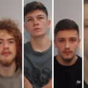 Car thieves Kade McEwan, Declan McCluskey, Alan McCabe and Chris Ward have all been jailed