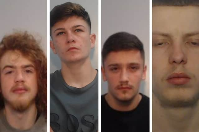 Car thieves Kade McEwan, Declan McCluskey, Alan McCabe and Chris Ward have all been jailed