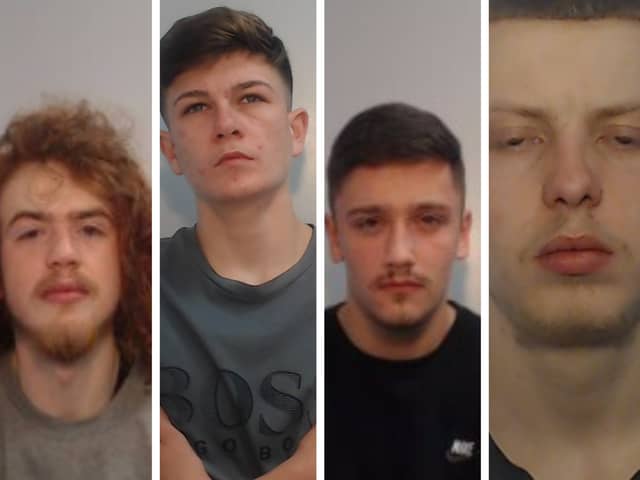 Car thieves Kade McEwan, Declan McCluskey, Alan McCabe and Chris Ward have all been jailed
