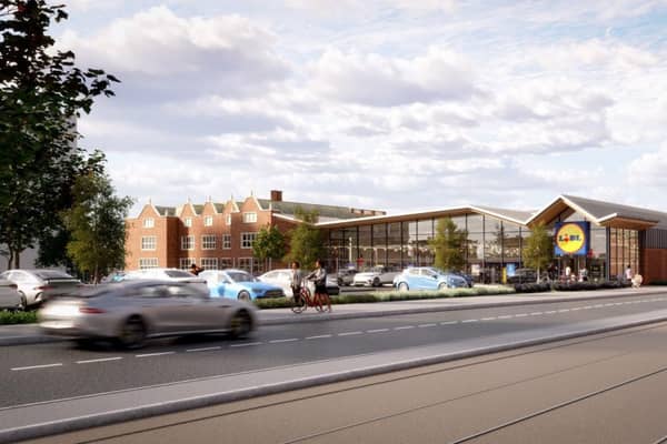 Plans for a Lidl in Mauldeth Road West, Chorlton. Credit