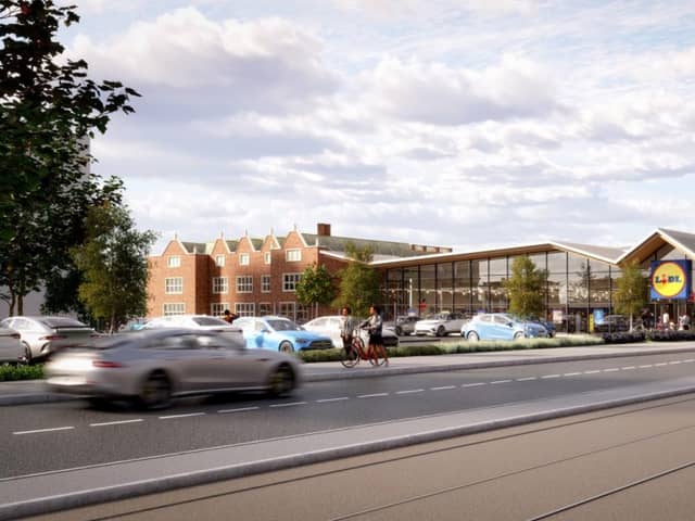 Plans for a Lidl in Mauldeth Road West, Chorlton. Credit
