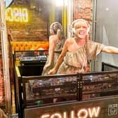 DJ Emma Charles at the Washhouse loos in Manchester Credit: Emma Charles / SWNS