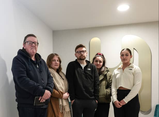 Angry residents of Salford apartments X1 The Gateway are upset at rising rents and maintenance failures. Photo: LDRS