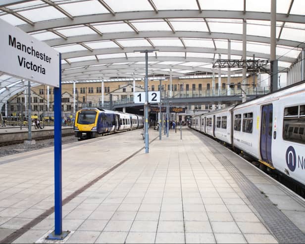 Manchester Victoria station will fall silent today to remember those who died in the Manchester Arena bombing Photo: Northern