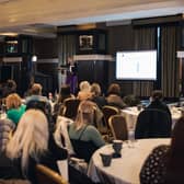 The launch of the Institute for Addressing Strangulation at the Midland Hotel in Manchester. Photo: Calum Morrison
