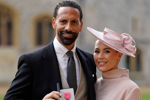 Rio Ferdinand with his wife Kate  (Getty Images)