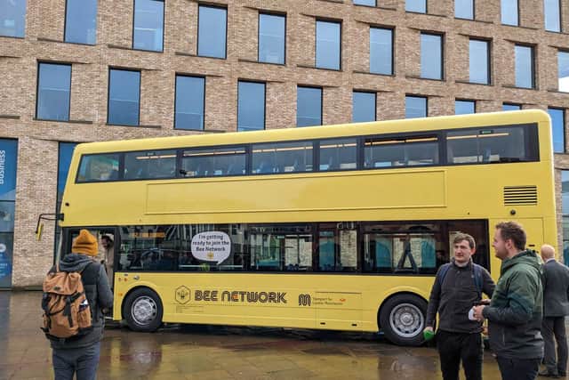 One of Manchester’s new Bee Network buses Credit: LDRS