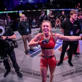 Dakota Ditcheva has won her first fight in the PFL Europe flyweight division. Photo: PFL Europe