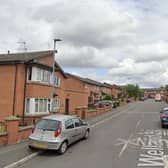 A 32-year-old died of suspected gun shot wounds on Welland St in Openshaw on Saturday 25 March. Credit: Google Maps