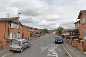 A 32-year-old died of suspected gun shot wounds on Welland St in Openshaw on Saturday 25 March. Credit: Google Maps