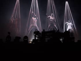 The Chemical Brothers perform on the Other stage on day four of Glastonbury Festival 