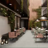 What the reception area at Residence Inn will look like