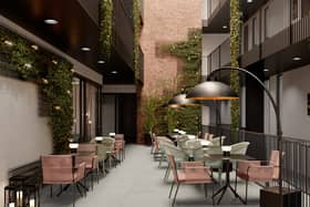 What the reception area at Residence Inn will look like