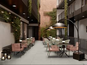 What the reception area at Residence Inn will look like