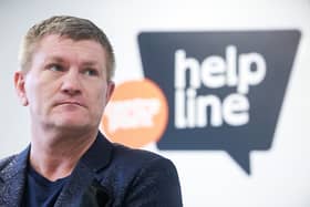 Ricky Hatton at Centrepoint in Manchester Credit: Joel Goodman