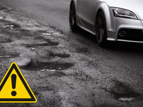 Here’s how you can claim compensation from your local council if your car has been damaged by a pothole 