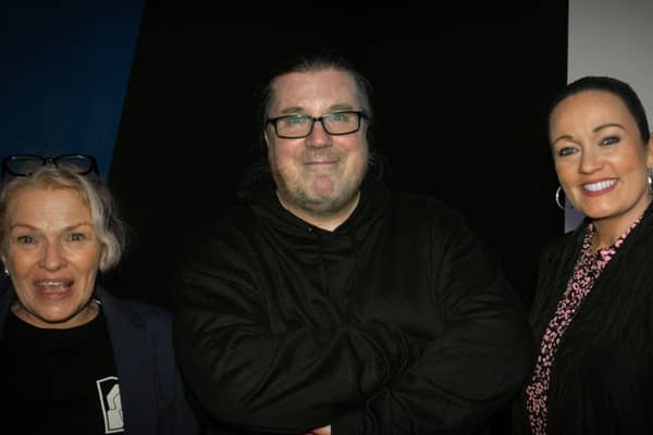 Film-maker Brett Gregory with Judith Vickers from Lifeshare and Ellie Palma-Cass from EPiC HOPE 