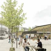 The plans for Ashton market square including a new canopy structure. Photo: Tameside council.