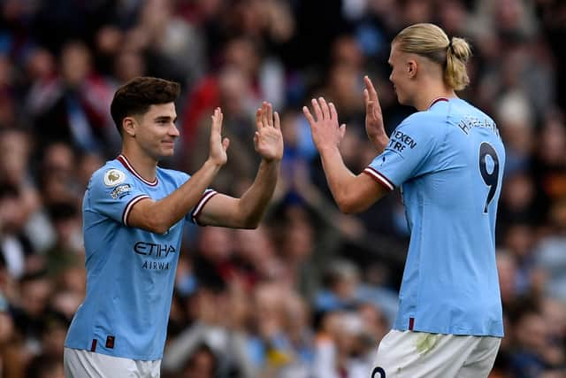 City have managed to maintain a title tilt while integrating Haaland and Alvarez into the team. Credit: Getty.