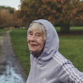 Barbara Thackray, 85, appearing in the adidas advert. Photo: adidas