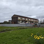 Eastford Square in Collyhurst, Manchester. March 30, 2023. Credit: LDRS.