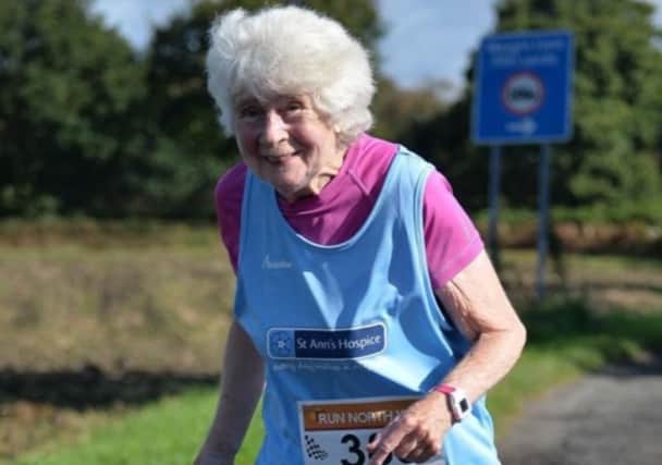 Barbara Thackray is still running aged 85 to support St Ann’s Hospice