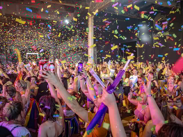 Revellers at Manchester Pride in 2022
