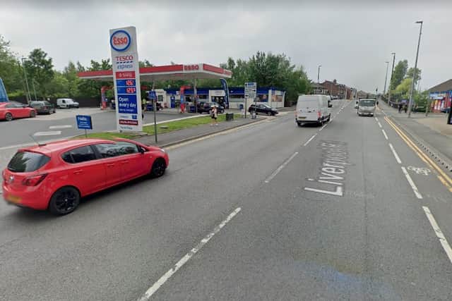 The incident happened close to the Esso and Tesco Express on Liverpool Road in Eccles. Photo: Google Maps