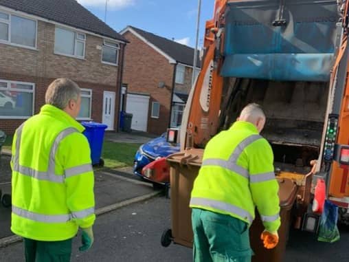 A bin collection crew working in Tameside. Photo: Tameside Council