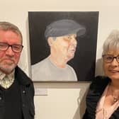 Paul Jordan and START founder Bernadette Conlon at Salford Museum and Art Gallery