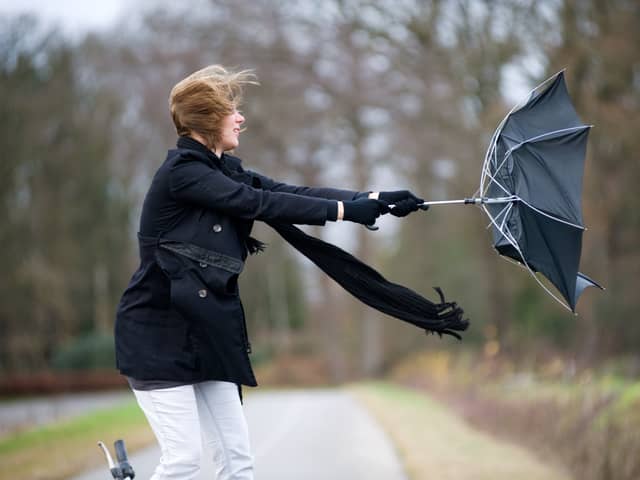 North West England is set to see strong winds.