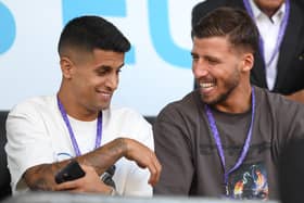 Ruben Dias has admitted it will be strange to come up against Joao Cancelo on Tuesday in the Champions League. Credit: Getty.