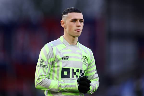 Phil Foden will miss Manchester City’s Champions League clash against Bayern Munich. Credit: Getty.